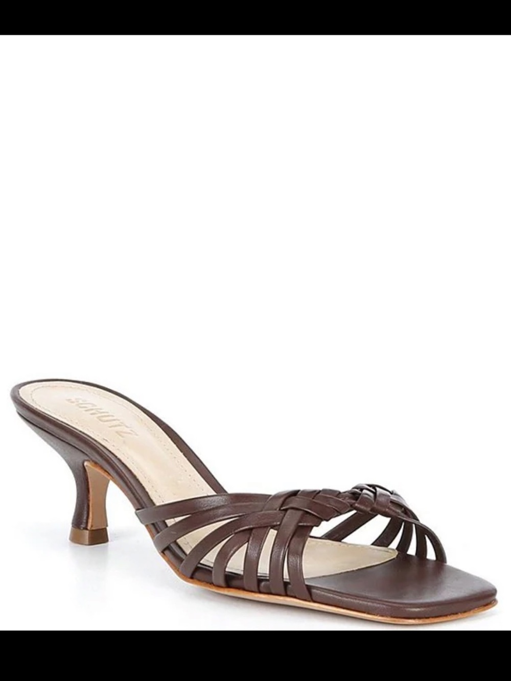 Schutz Tara leather kitten heels